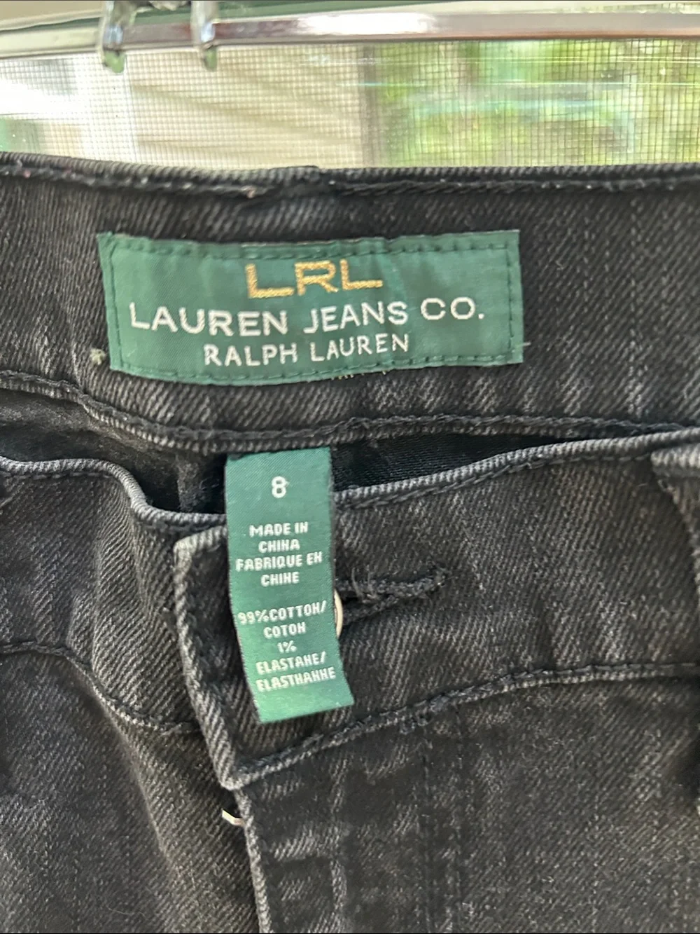 Ralph Lauren Black Wide-Leg Jeans